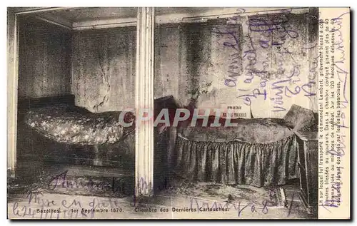 Cartes postales Bazeilles Chambre des Dernleres Cartouches Militaria