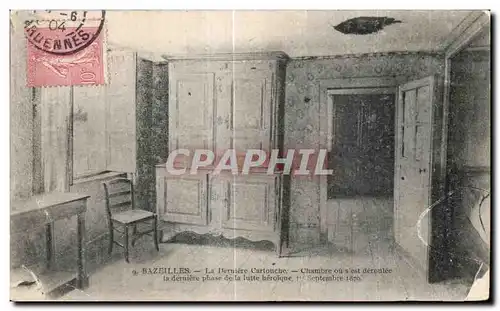 Ansichtskarte AK Bazeilles La Derniere Cartouche chambre Guerre de 1870 Militaria