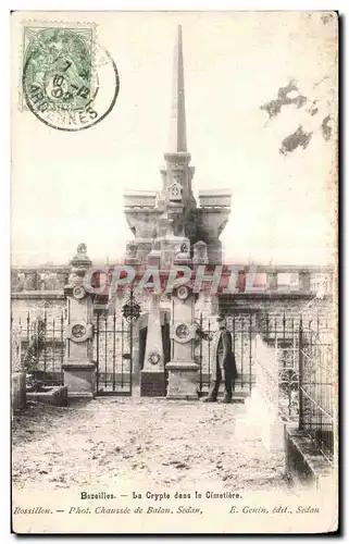 Cartes postales Bazeilles Crypte dens le Cimetiere Militaria Guerre de 1870