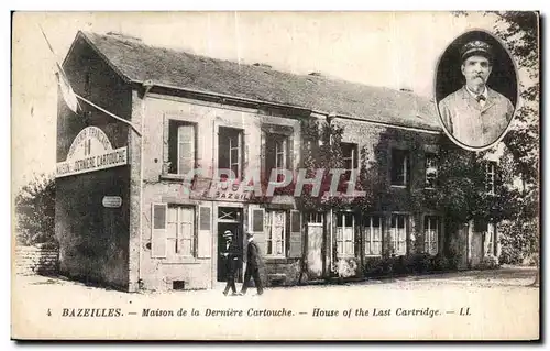 Ansichtskarte AK Bazeilles Maison de la derniere Cartouche House Militaria Guerre de 1870