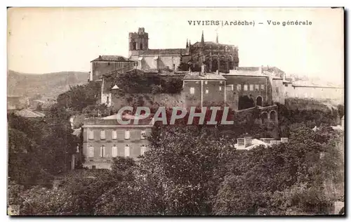 Cartes postales Viviers (Ardeche) Vue generale
