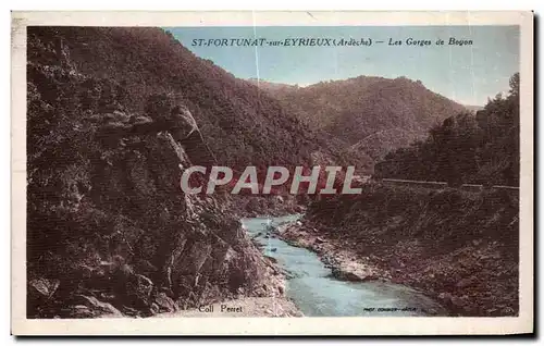 Cartes postales St Fortunat sur Eyrieux (Ardeche) Les Gorges de Boyon