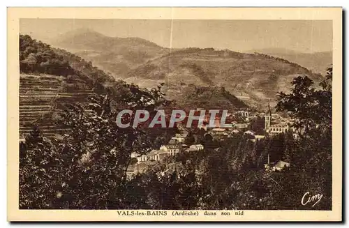 Ansichtskarte AK Vals les Bains Ardeche dans son nid