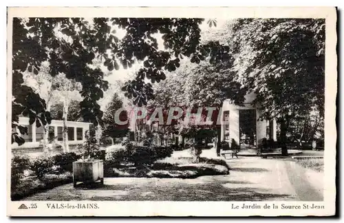 Ansichtskarte AK Vals les Bains Le Jardin de la Source St Jean