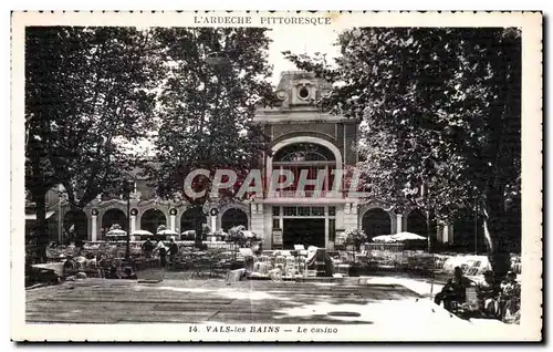 Cartes postales L Ardeche Pittoresque Vals les Bains Le casino
