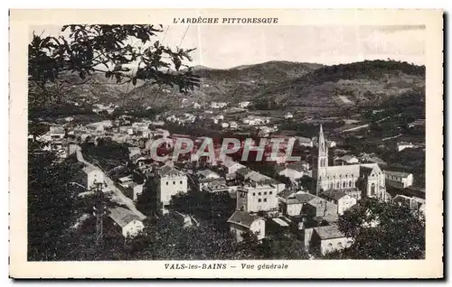 Cartes postales L Ardeche Pittoresque Vals les Bains Vue generale