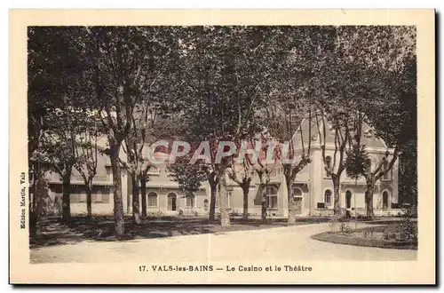 Cartes postales Vals les Bains Le Casino et le Theatre