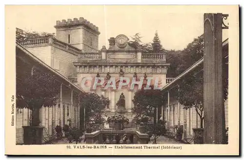 Cartes postales Vals les Bains Etablissement Thermal Interieur