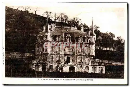 Cartes postales Vals les Bains Chateau de la Chatagneraie