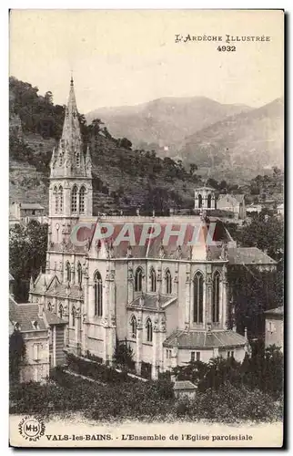 Ansichtskarte AK L Ardeche Illustree Vals les Bains L Ensemble de I Eglise paroissiale