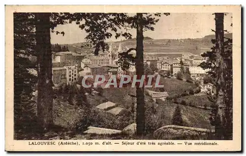 Cartes postales La Louvesc Ardeche 1 050m d alt Sejour d ete tres agreable Vue meridionale