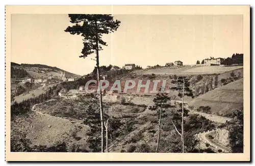 Ansichtskarte AK La Louvesc Ardeche Vue generale Quartier de la Fontaine Route Annonay