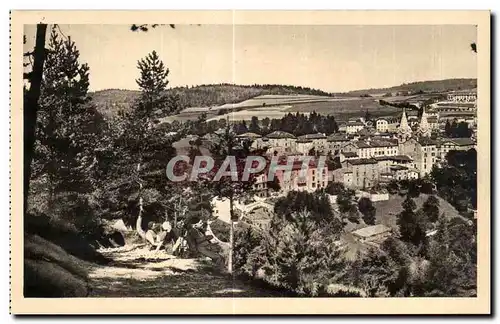 Ansichtskarte AK La Louvesc Ardeche Vue generale Dans le fond Bois de Versailles