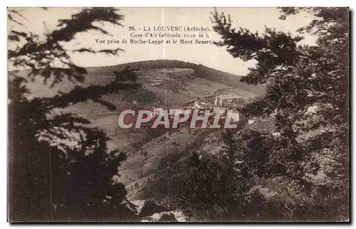 Ansichtskarte AK La Louvesc Ardeche Cure d Air Altitude 1050m Vue prise de Roche Leppe et le Mont Besset