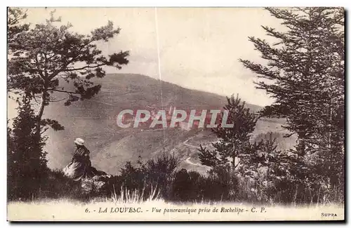 Cartes postales La Louvesc Vue panoramique prise de Rochelipe