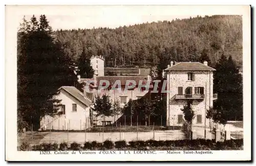 Cartes postales Colonie de Vacances d Oran a La Louvesc Maison Saint Augustin Algerie