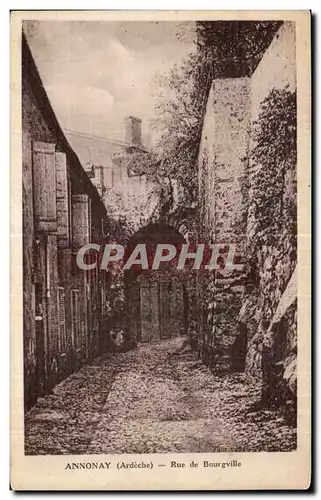 Cartes postales Annonay Ardeche Rue de Bourgville