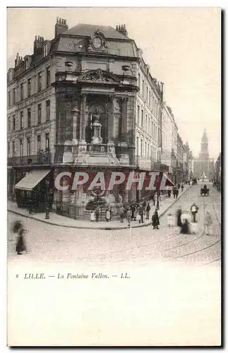 Cartes postales Lille La Fontaine Vallon