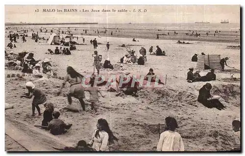 Ansichtskarte AK Malo les Bains Les Jeux dans le sable