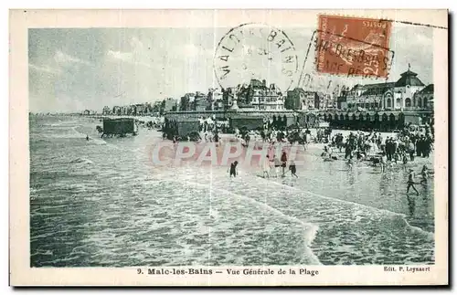 Ansichtskarte AK Malo les Bains Vue Generale de la Plage