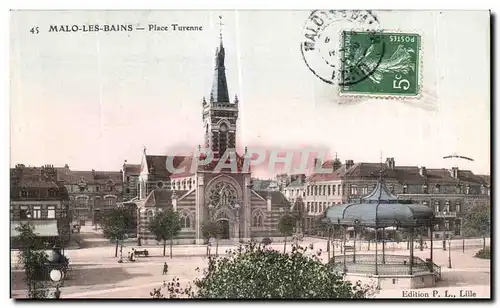 Ansichtskarte AK Malo Les Bains Place Turenne