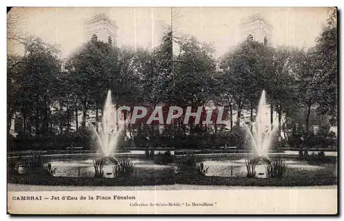 Cartes postales Cambrai Jet d Eau de la Place Fenelon