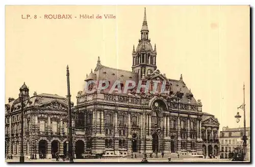 Cartes postales Roubaix Hotel de Ville