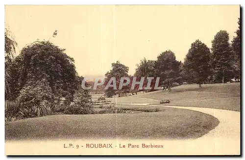 Cartes postales Roubaix Le Parc Barbieux