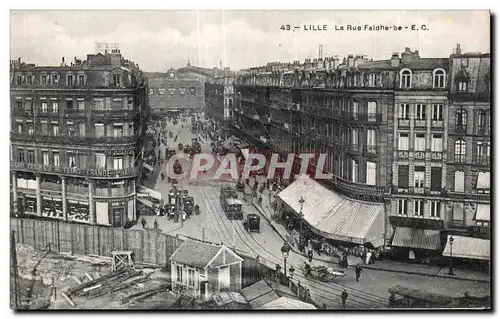 Cartes postales Lille La Rue Faidherbe