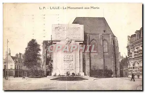 Cartes postales Lille Le Monument aux Morts