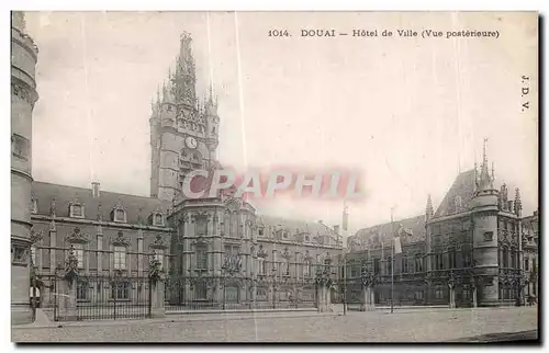 Cartes postales Douai Hotel de Ville Vue posterieure