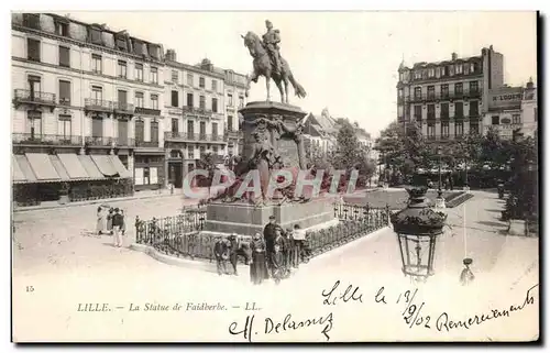 Cartes postales Lille La Statue de Faidberbe