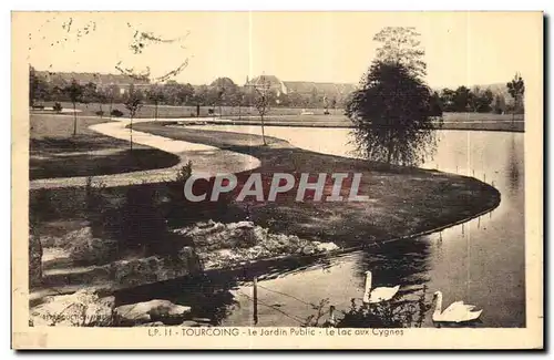 Cartes postales Tourcoing Le Jardin Public Le Lac aux Cygnes Swan