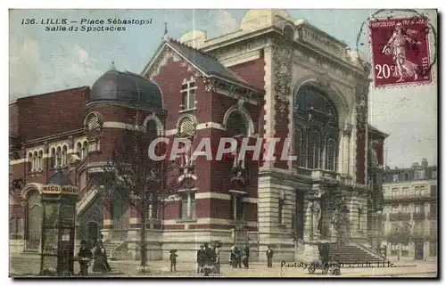 Cartes postales Lille Place Sebastopol Salle de Spectacles