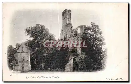 Ansichtskarte AK Les Ruines du Chateau de Chaalis