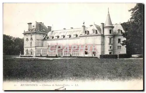 Cartes postales Rethondes Cbateau de Sainte Claire