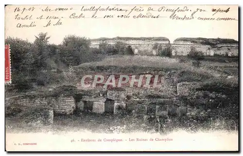 Cartes postales Environs de Compiegne Les Ruines de Champlieu