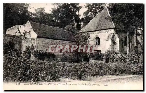 Ansichtskarte AK Environs de Compiegne Poste Forestier de Sainte Perine