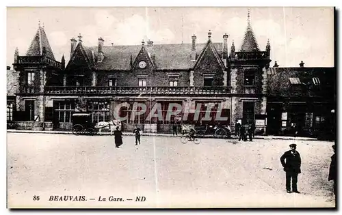 Cartes postales Beauvais La Gare