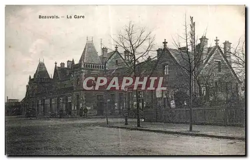 Cartes postales Beauvais La Gare