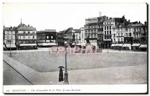 Ansichtskarte AK Beauvais Vue d ensemble de la Place Jean Hachette