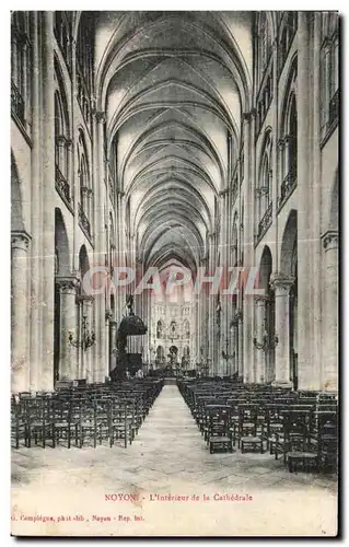 Ansichtskarte AK Noyon L interieur de la Cathedrale