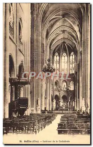 Cartes postales Senlis (Oise) Interieur de la Cathedrale