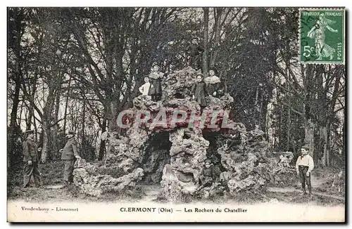 Ansichtskarte AK Clermont (Oise) Les Rochers du Chatellier Enfants