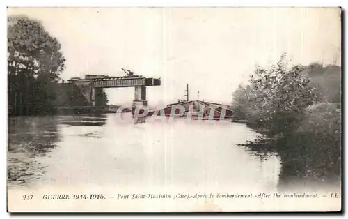 Cartes postales Guerre Pont Saint Maximin Apres le bombardement Militaria