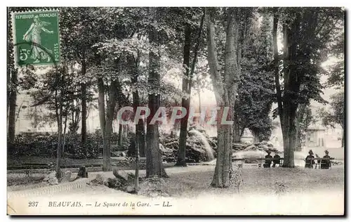 Cartes postales Beauvais Le Square de la Gare