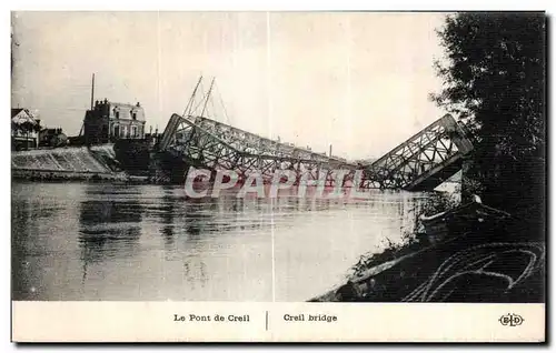 Ansichtskarte AK Le Pont de Creil Militaria