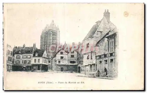 Cartes postales Noyon Place du Marche au Ble