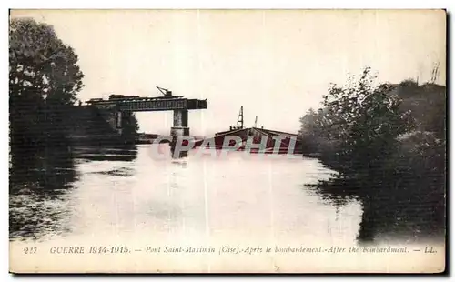 Cartes postales Guerre Pont Saint Maximin Apres le Bombardement Militaria