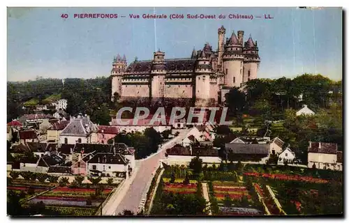 Cartes postales Pierrefonds Vue Generale (Cote Sud Ouest du Chateau)